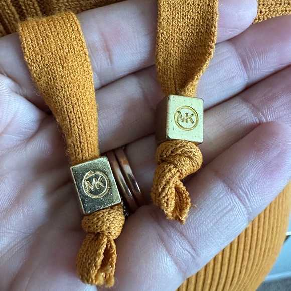 MICHAEL Michael Kors lace-up Ribbed Bodycon in Poppy Dress S, Sexi, Chic - Picture 5 of 9